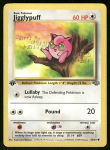 Pokemon Tcg Jigglypuff [1st Edition] #54 Pokemon Jungle NM - Picture 1 of 2