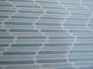 Tela de tapicería Designtex Chenille Chevron azul humo acabado criptón - Imagen 1 de 13