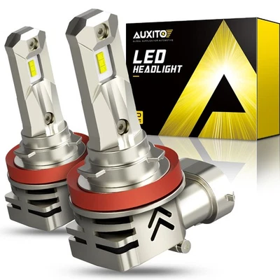 Auxito H11 LED Headlight Bulb Low Beam 24000LM 6000K Kit Xenon White Bright 10S - Image 1 of 4