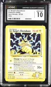 Gym Heroes Lt. Surge's Electabuzz 6/132 Unlimited Psa Cgc - Picture 1 of 2