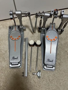 Pearl P-932 Demonator Double Bass Drum Pedal Used w/ Beaters, Link & Drum Key - Picture 1 of 7