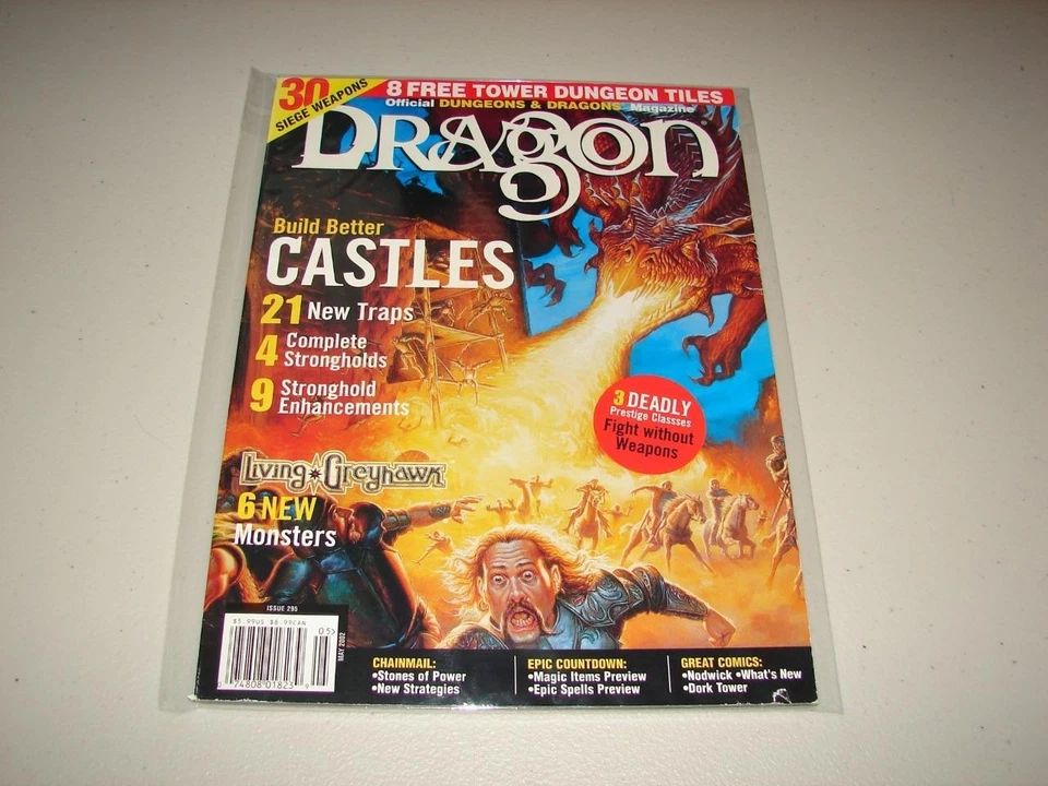 Dragon Magazine #295 - “Construye mejores castillos, cartel de azulejos de mazmorra de torre” Foto 1 de 1