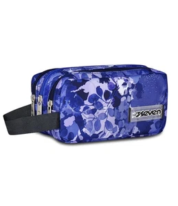 Bustina Scuola 3 Zip Viola Portapenne Triplo Scomparto Accessori Zaino Scuola - Foto 1 di 24