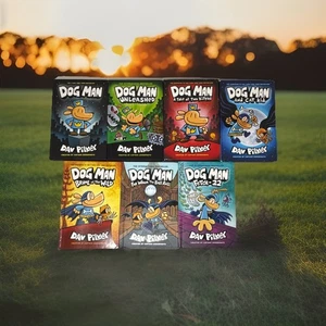 Dog Man Books 1,2,3,4,6,7,8 by Dav Pilkey Hardcover 1st Editions Lot of 7 Comic - Picture 1 of 7