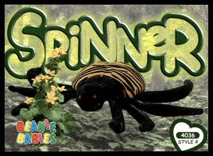 1999 Beanie Babies 2nd Edition Series 4 Spinner the Spider #232 - Picture 1 of 2