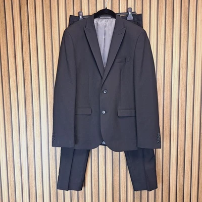 Next Suit Mens 40 Black Slim Fit W32 L31 - Image 1 of 4