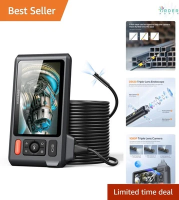 Endoscope Camera 50FT Semi-Rigid Cable 1080P Waterproof Inspection Tool - Image 1 of 4