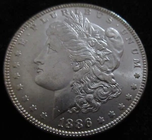 MDS USA ONE 1 DOLLAR 1886 "MORGAN DOLLAR", SILBER ### - Picture 1 of 2