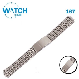 18MM Original Swiss Bracelet, Silver Color, Stainless Steel Band#167# - Picture 1 of 3