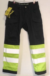 Snickers 6900 Hi Vis Arbeitshose Klasse 1 schwarz gelb W33 L28 Gr. 192 NEU - Bild 1 von 4