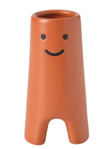 IKEA FRÖVÄXT Vase, braun-orange, 14 cm, 5 33/64", Dekor, nagelneu - Bild 1 von 8