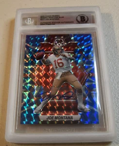 2023 MOSAIC reactive blue JOE MONTANA AUTO BECKETT BGS - Picture 1 of 3