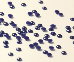 Hotfix Ceramic Stones DARK BLUE 3mm dunkelblau zum aufbügeln Strasssteine - Picture 1 of 15