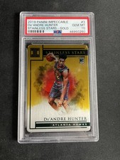 2019 Panini Impeccable DeAndre Hunter RC Stainless Stars GOLD 7/10 PSA 10 POP 1
