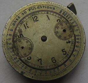 Cal. Venus 175 chronograph mens wristwatch movement & dial balance Ok. - Picture 1 of 8