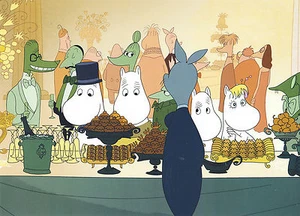 Moomin Picture Poster 24 x 30cm from Tove Janssonn at the Party - Picture 1 of 1