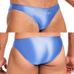 AMORESY Hombres Traje de Baño Calzoncillos Brillantes Brillantes Brillantes Ropa Interior Hielo Sedoso Elástico Calzoncillos - Imagen 1 de 75