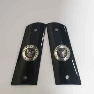 Colt 1911 Acrylgriff mit silbernem US Navy Logo (allgemeine Passform für alle 1911er) - Bild 1 von 3