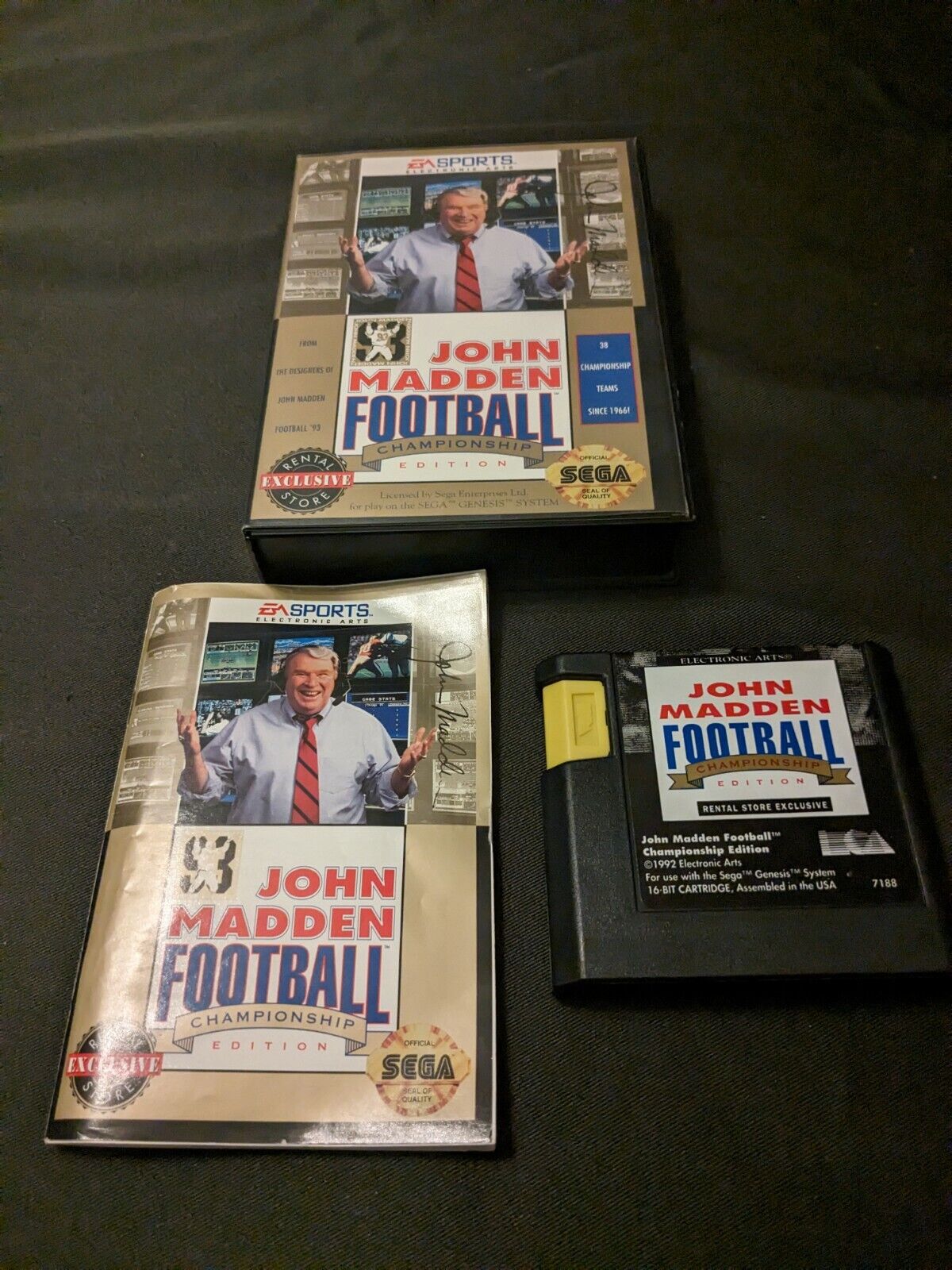 John Madden Football Championship Edition (Sega Genesis) Complete