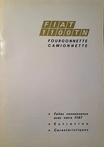 Uso e manutenzione Originale FIAT 1100 TN tipo 217 N 1 Francese - Foto 1 di 13