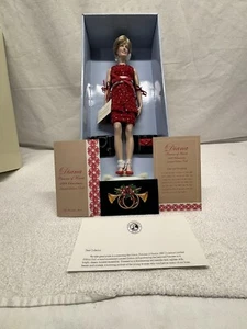Franklin Mint Diana Princess of Hearts 1998 Doll Christmas Edition New in Box - Picture 1 of 10