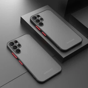 Shockproof Case For Samsung S25 S24 S22 Ultra S23 FE A55 Matte Clear Hard Cover - Picture 1 of 17