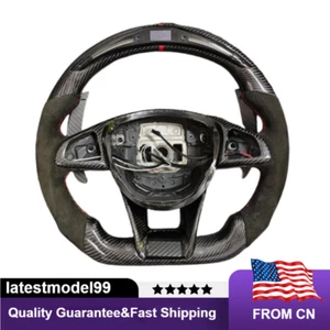 Volante LED de fibra de carbono para Mercedes-Benz AMG C43 C63 E43 E63 S63 S65 - Imagen 1 de 7