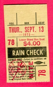 9/13/73 YANKEES/RED SOX TICKET STUB-LAST YEAR AT ORIGINAL STADIUM/1ST YEAR OF DH - Picture 1 of 1