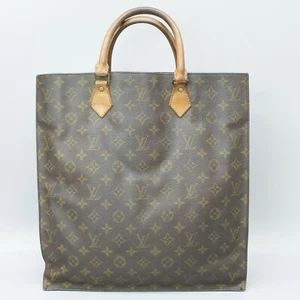 LOUIS VUITTON SAC PLAT Tote Bag Shopping Purse Monogram M51140 Brown - Picture 1 of 17