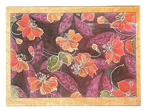 Batik Island Floral Tropical Arts Blumen Stempel Happen Holz Gummistempel - Bild 1 von 6