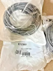 E12360 IFM Efector Cable, 8 Pin M12 Straight Male/Female 10 Meter - Picture 1 of 3