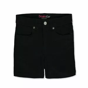 Six Dreamstar Girls' Twill Shorts: (Colors: 2 white 1 black 1 pink 1 blue 1 red) - Picture 1 of 5