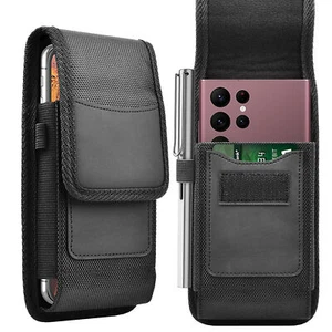 Nylon Belt Clip Pouch Holster With Card Slot Case For Motorola G Pure / G Power - Picture 1 of 12