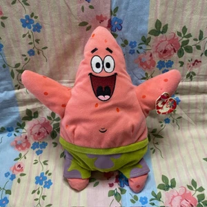TAGGED TY BEANIE BUDDY PATRICK STAR SPONGEBOB SQUAREPANTS APPROX 11.5" - Picture 1 of 8