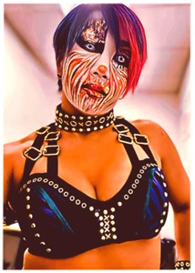 ASUKA * Custom ACEO * Fun Novelty * WRESTLERS * Art Card * ATC - Picture 1 of 2