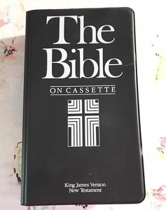 Holy Bible King James Version New Testament on Cassettes 1985 Vintage - Imagen 1 de 8