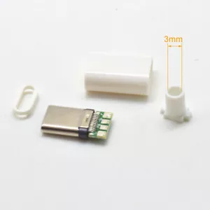 1set USB 3.1 Type-C USB C Male Plug DIY Connector Solder Housing Cover - Picture 1 of 8