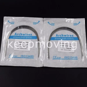 10 Packs Dental Orthodontic Stainless Steel Rectangular Arch Wire Upper + Lower - Picture 1 of 99