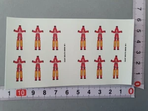 ANCIENS/OLD DECALS 1/43 HARNAIS DE SECURITE 5 POINTS ROUGE - CARPENA DCC5 - Picture 1 of 2