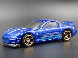 1992-2002 Mazda RX7 Jdm Blu 1:64 Scala da Collezione Diorama Pressofuso Vettura - Foto 1 di 7