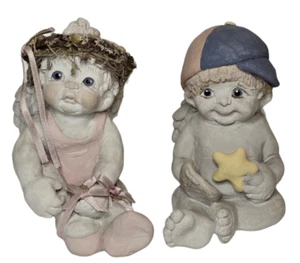 😍 Set 2 Dreamsicles Piccola Ballerina, Baseball Porcellana Figurina Vintage anni 90 Rara - Foto 1 di 13