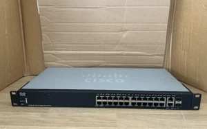 Cisco SG250-26 with Brackets Cisco 26-Port Gigabit Smart Switch with Brackets - Afbeelding 1 van 10