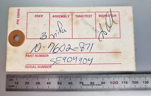 Original 1989 American Fender Clapton Stratocaster Inspection Hang Tag - Picture 1 of 3