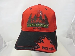 Camp Maple leaf baseball cap hat adjustable v Tim Hortons Canada - Picture 1 of 3