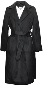 Sam Edelman Giacca Donna Nero Cappotto Lana Elegante Trench Coat Nordstrom~10 - Foto 1 di 5