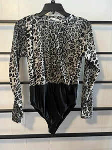 EUC Women's Size L, REBDOLLS, Long sleeve one piece w/crotch closure, D12 - Picture 1 of 10