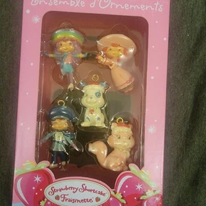 Strawberry Shortcake Miniature Ornaments 5 Pack Vintage 2005 In Box - Picture 1 of 7