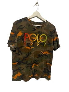 POLO RALPH LAUREN BOY'S CAMO   MULTICOLORED T-SHIRT PONY LOGO SIZE X@ - Picture 1 of 4