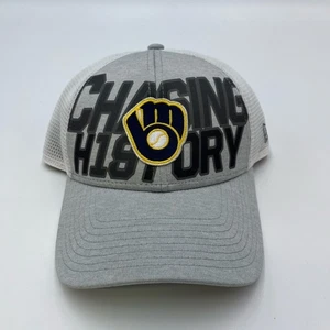 2018 MLB Milwaukee Brewers adjustable retro logo Snapback trucker cap hat - Picture 1 of 3