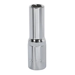 Sealey 12mm tief metrisch Walldrive Steckdose 1,3cmSq Drive vollpoliert - Bild 1 von 1